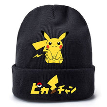 Lade das Bild in den Galerie-Viewer, Pokemon Pikachu Winter Beanie Mütze für die kalte Jahreszeit kaufen
