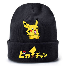 Lade das Bild in den Galerie-Viewer, Pokemon Pikachu Winter Beanie Mütze für die kalte Jahreszeit kaufen
