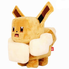 Lade das Bild in den Galerie-Viewer, Eckige Pokemon Plüschies - Evoli, Pikachu, Enton, Schiggy, Pummeluff, Bisasam im Pixel Look kaufen
