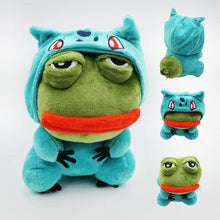 Lade das Bild in den Galerie-Viewer, Pikachu, Glumanda, Bisasam u. a. als Sad Frog Meme Cosplay Plüsch Pokemon (ca. 25cm) kaufen
