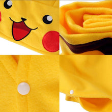 Lade das Bild in den Galerie-Viewer, Pokemon Pikachu Cosplay Umhang mit integrierter Mütze kaufen
