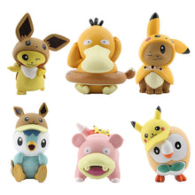 Lade das Bild in den Galerie-Viewer, Evoli Eevee, Pikachu, Enton etc. Cosplay Figuren - 6 Stk. om Set kaufen
