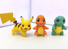 Lade das Bild in den Galerie-Viewer, Ash Ketchum mit Pikachu, Glumanda und Schiggy Action Spiel Figur kaufen
