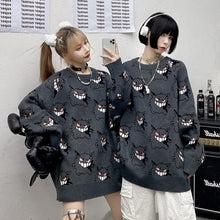 Lade das Bild in den Galerie-Viewer, Stylisher Pokemon Gengar Oversize Pullover Kleidung kaufen
