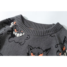 Lade das Bild in den Galerie-Viewer, Stylisher Pokemon Gengar Oversize Pullover Kleidung kaufen
