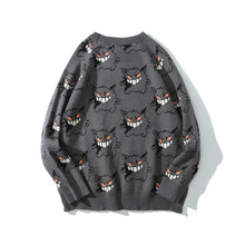Lade das Bild in den Galerie-Viewer, Stylisher Pokemon Gengar Oversize Pullover Kleidung kaufen
