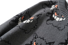 Lade das Bild in den Galerie-Viewer, Stylisher Pokemon Gengar Oversize Pullover Kleidung kaufen
