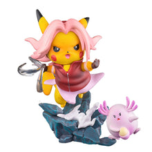 Lade das Bild in den Galerie-Viewer, Pikachu Naruto Sasuke Haruno Sakura Itachi Figuren (ca. 13cm) kaufen
