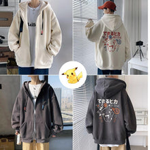 Lade das Bild in den Galerie-Viewer, Unisex Oversize Hoodie mit Pokémon Backprint kaufen
