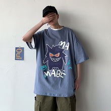 Lade das Bild in den Galerie-Viewer, Cooles Oversize T-Shirt mit Pokémon Gengar Print kaufen
