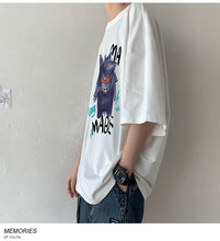 Lade das Bild in den Galerie-Viewer, Cooles Oversize T-Shirt mit Pokémon Gengar Print kaufen

