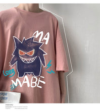 Lade das Bild in den Galerie-Viewer, Cooles Oversize T-Shirt mit Pokémon Gengar Print kaufen

