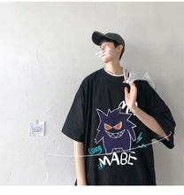 Lade das Bild in den Galerie-Viewer, Cooles Oversize T-Shirt mit Pokémon Gengar Print kaufen
