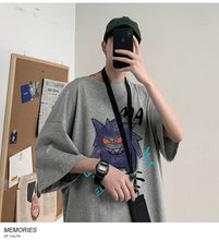 Lade das Bild in den Galerie-Viewer, Cooles Oversize T-Shirt mit Pokémon Gengar Print kaufen
