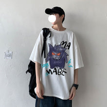 Lade das Bild in den Galerie-Viewer, Cooles Oversize T-Shirt mit Pokémon Gengar Print kaufen
