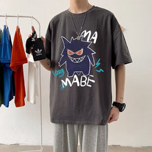 Lade das Bild in den Galerie-Viewer, Cooles Oversize T-Shirt mit Pokémon Gengar Print kaufen
