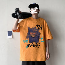 Lade das Bild in den Galerie-Viewer, Cooles Oversize T-Shirt mit Pokémon Gengar Print kaufen
