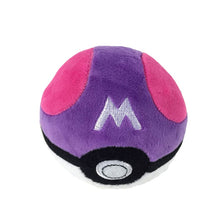 Lade das Bild in den Galerie-Viewer, Pokeball Plüsch Masterbälle 4 Stk. im Set (ca. 12cm) kaufen
