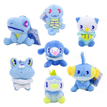 Lade das Bild in den Galerie-Viewer, Plüschfiguren 7er Set Pokémon mit Plinfa, Ottaro, Hydropi, Froxy, Karnimani, Schiggy kaufen
