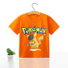 Lade das Bild in den Galerie-Viewer, Pokemon Kinder Pikachu T-Shirt für den Sommer viele Motive kaufen
