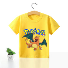 Lade das Bild in den Galerie-Viewer, Pokemon Kinder Pikachu T-Shirt für den Sommer viele Motive kaufen
