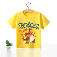 Lade das Bild in den Galerie-Viewer, Pokemon Kinder Pikachu T-Shirt für den Sommer viele Motive kaufen
