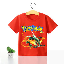 Lade das Bild in den Galerie-Viewer, Pokemon Kinder Pikachu T-Shirt für den Sommer viele Motive kaufen
