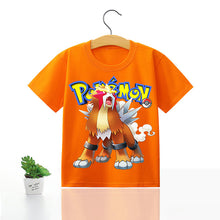 Lade das Bild in den Galerie-Viewer, Pokemon Kinder Pikachu T-Shirt für den Sommer viele Motive kaufen
