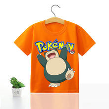 Lade das Bild in den Galerie-Viewer, Pokemon Kinder Pikachu T-Shirt für den Sommer viele Motive kaufen
