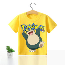 Lade das Bild in den Galerie-Viewer, Pokemon Kinder Pikachu T-Shirt für den Sommer viele Motive kaufen
