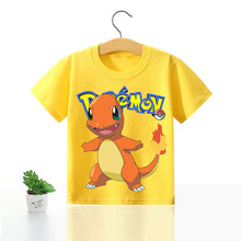 Lade das Bild in den Galerie-Viewer, Pokemon Kinder Pikachu T-Shirt für den Sommer viele Motive kaufen
