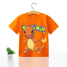 Lade das Bild in den Galerie-Viewer, Pokemon Kinder Pikachu T-Shirt für den Sommer viele Motive kaufen
