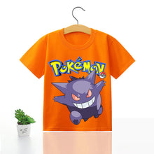 Lade das Bild in den Galerie-Viewer, Pokemon Kinder Pikachu T-Shirt für den Sommer viele Motive kaufen
