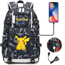 Lade das Bild in den Galerie-Viewer, Pokémon Rucksack mit Smartphone Ladefunktion kaufen
