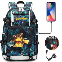Lade das Bild in den Galerie-Viewer, Pokémon Rucksack mit Smartphone Ladefunktion kaufen
