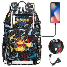Lade das Bild in den Galerie-Viewer, Pokémon Rucksack mit Smartphone Ladefunktion kaufen
