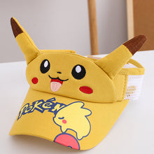 Lade das Bild in den Galerie-Viewer, Pikachu Kinder Sonnenschutz Cap - ideal für den Sommer und Urlaub kaufen

