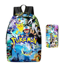 Lade das Bild in den Galerie-Viewer, Pikachu Rucksack mit Federmappe im Set für Schule etc. kaufen
