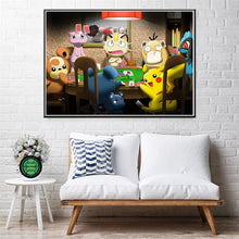 Lade das Bild in den Galerie-Viewer, Pokemon Poster Kunstdrucke Ash Ketchum Pikachu Jigglypuff etc. kaufen
