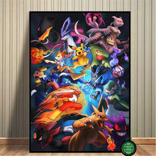 Lade das Bild in den Galerie-Viewer, Pokemon Poster Kunstdrucke Ash Ketchum Pikachu Jigglypuff etc. kaufen
