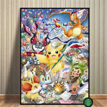 Lade das Bild in den Galerie-Viewer, Pokemon Poster Kunstdrucke Ash Ketchum Pikachu Jigglypuff etc. kaufen
