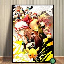 Lade das Bild in den Galerie-Viewer, Pokemon Poster Kunstdrucke Ash Ketchum Pikachu Jigglypuff etc. kaufen
