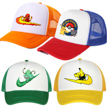 Lade das Bild in den Galerie-Viewer, Pikachu Pokemon Baseball Mützen in vielen Motiven für Kinder oder Erwachsene kaufen
