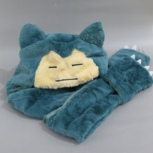 Lade das Bild in den Galerie-Viewer, Pokémon Relaxo Snorlax plüschige Cosplay Mütze mit langen Ohren kaufen
