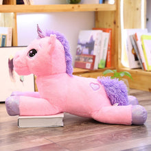 Lade das Bild in den Galerie-Viewer, XXL Einhorn Stofftier - Süße Einhörner Kuscheltiere (60-110cm) kaufen
