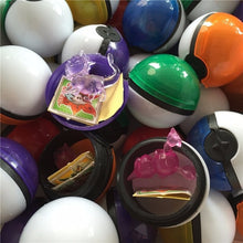 Lade das Bild in den Galerie-Viewer, 180 Pokebälle / Pokeballs (ca. 3.5cm) mit Figur und Sticker kaufen
